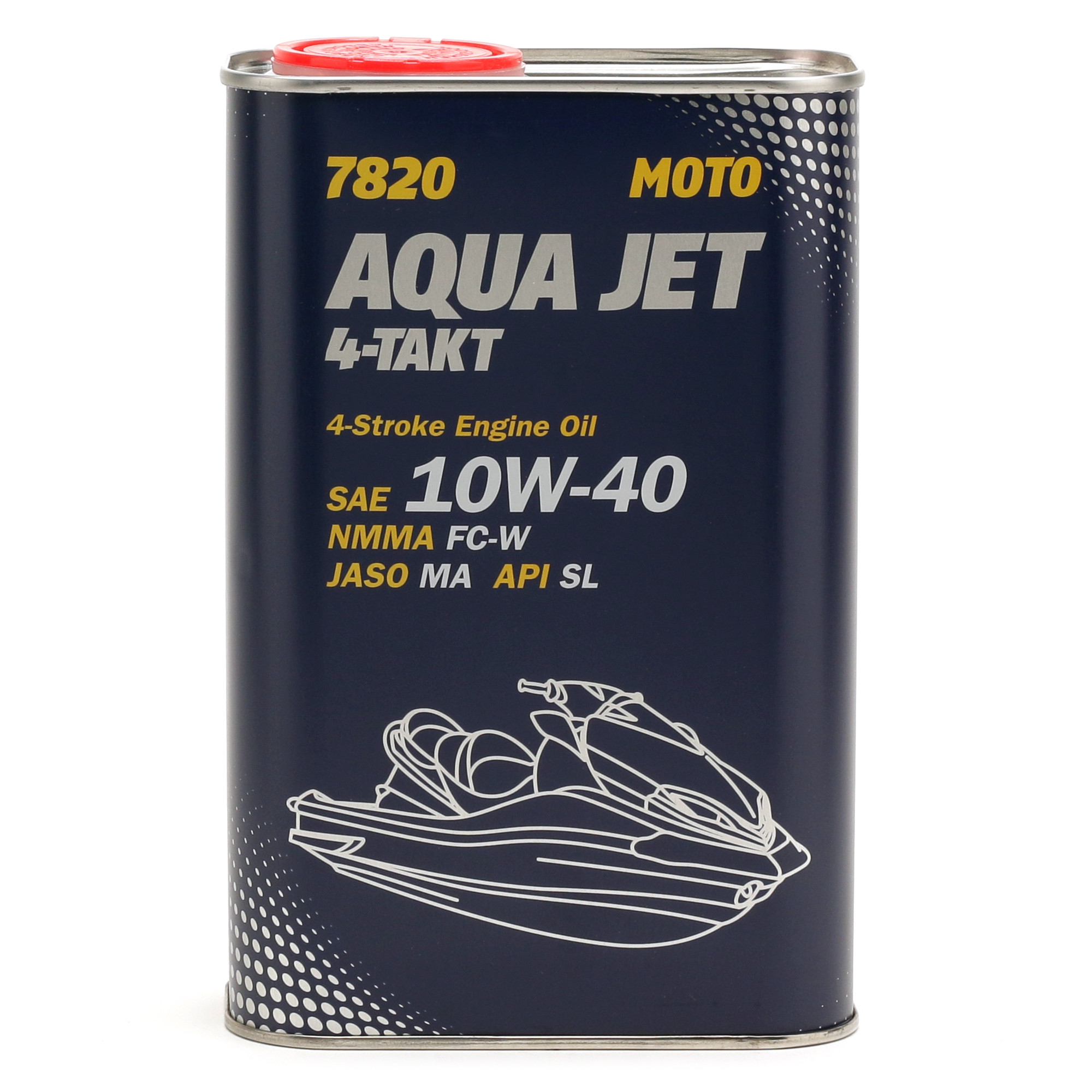 Mannol 7820 4-Takt Aqua Jet 10W-40 Motoröl 1l Flasche